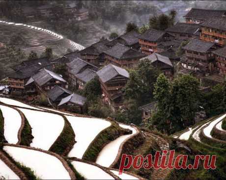 Горная деревня, Южный Китай