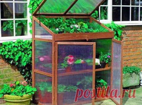 МИНИ-ТЕПЛИЧКА 
ИЗ ОКОННЫХ РАМ