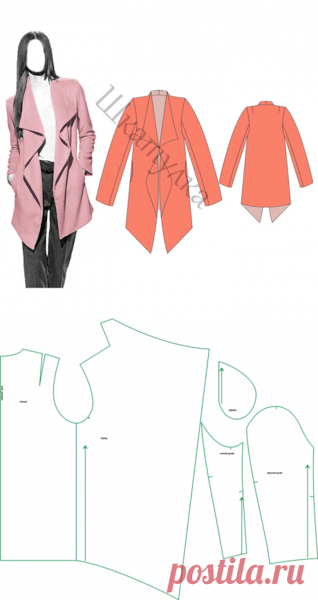 Выкройка летнего пальто, жакета | Шкатулка