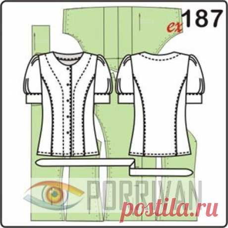 Выкройки блузок. 352 готовые и бесплатные выкройки  - Porrivan
