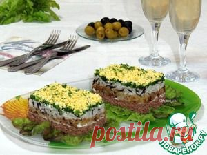 Салат с рисом и куриной печенью - кулинарный рецепт
