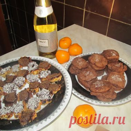 Конфеты-печенье с шоколадом,пряностями и специями. К  Новому Году захотелось…