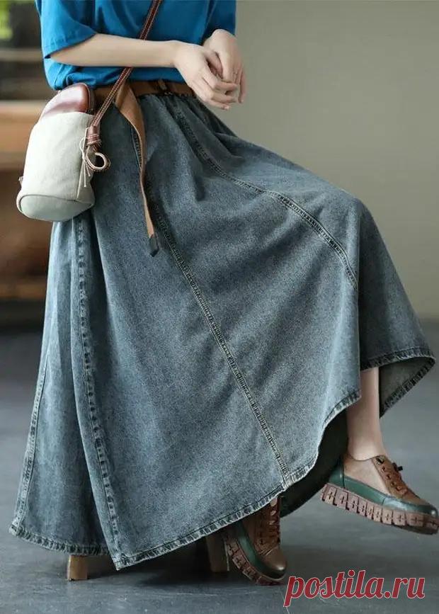 ДЖИНСОВАЯ ЮБКА 6-И КЛИНКА