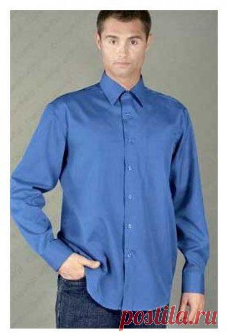 Выкройка мужской рубашки прямого силуэта