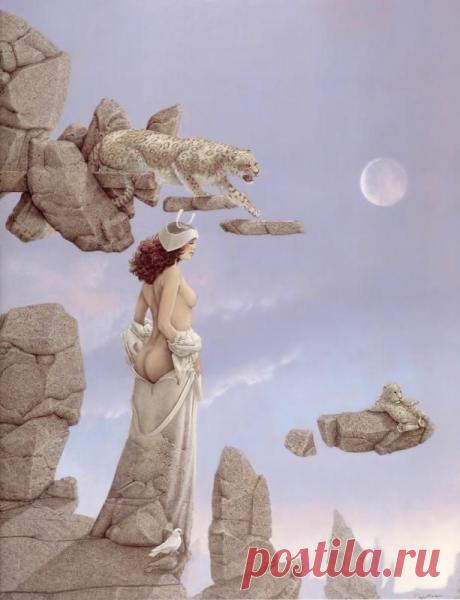 Художник - Майкл Паркс, картина «Белый голубь»