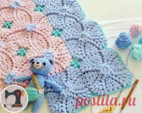 Вяжем квадратные фрагментики для создания чего-то большего! Подойдет как для покрывал, так и для декоративных подушек