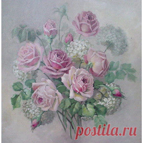 Christie Repasy La France' Original Shabby Canvas Print - Decor