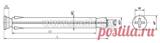 Металлический рамный дюбель | Купить анкерные болты оптом, цена