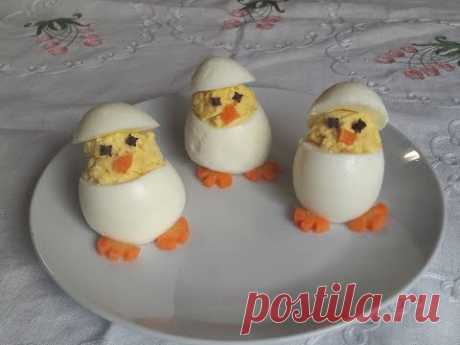 Pulcini di uova sode - ricetta di Pasqua