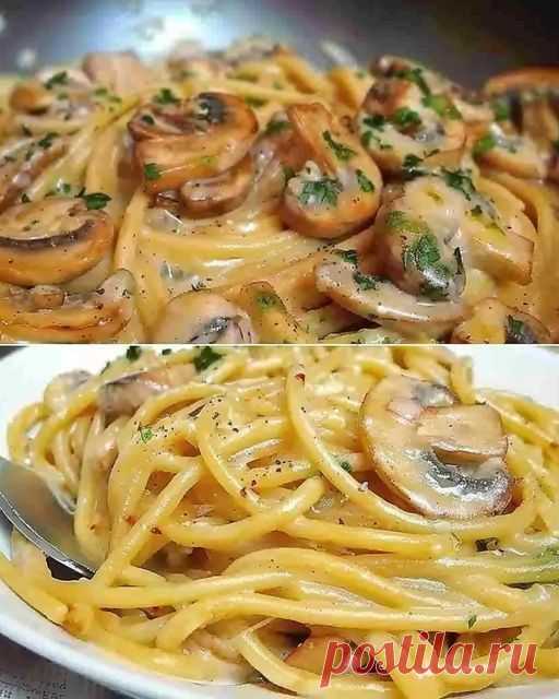 Champignons Spaghetti aus der Pfanne in 30 Minuten gekocht - Kochen Mit Uns