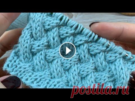 ПЛЕТЕНЫЙ УЗОР СПИЦАМИ ПОВОРОТНЫМИ РЯДАМИ / BEAUTIFUL KNITTING PATTERN Вяжем простой плетеный узор спицами туда/обратно, т.е. поворотными рядами! Раппорт узора 6 петель + 2 кромочные, в высоту 8 рядов....