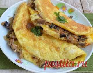 Самые вкусные рецепты: Грибной омлет