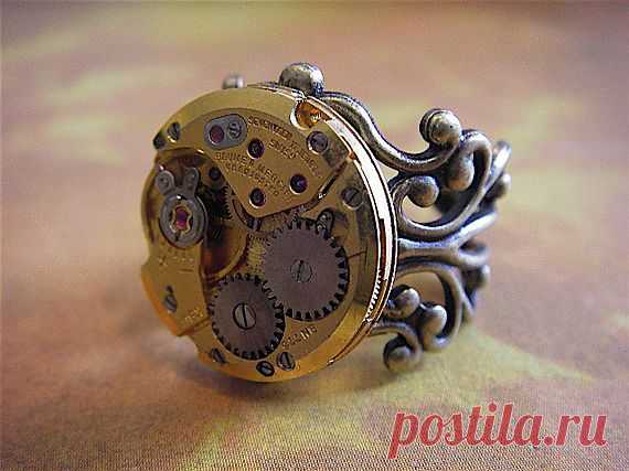 Кольцо в стиле стимпанк - $28.95 USD