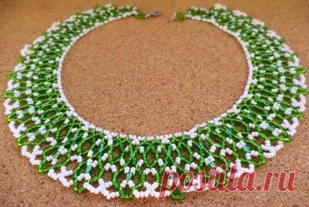 Схема плетения из бисера ожерелья 