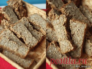 Полезный хлеб с овсяными хлопьями
