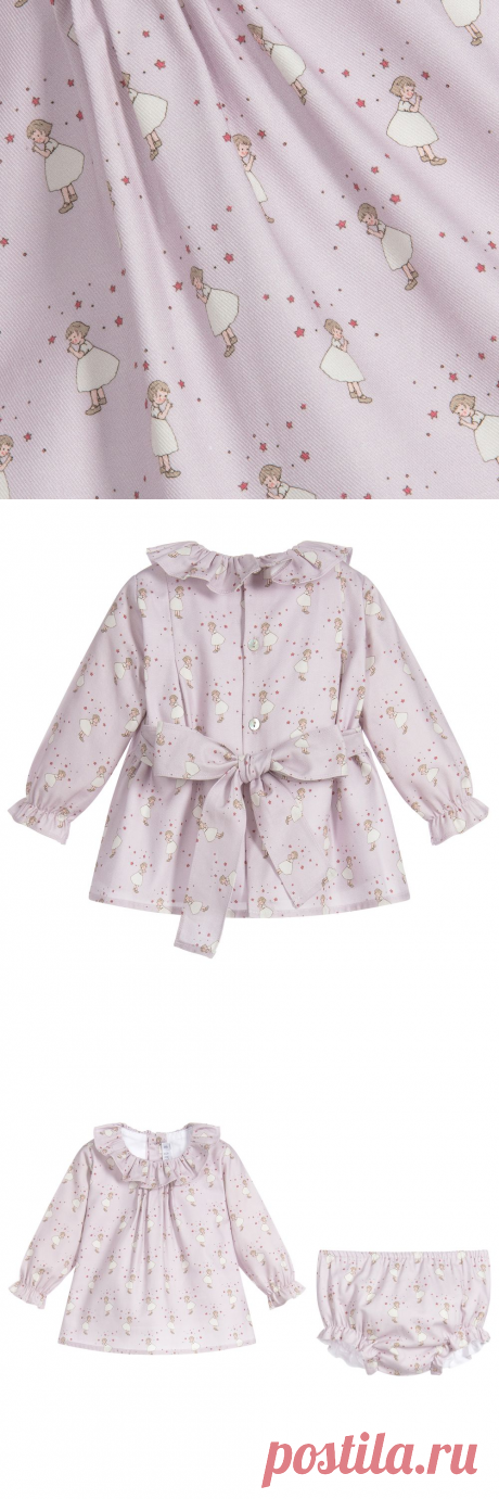 Paloma de la O - Lilac Dress & Bloomer Set | Childrensalon