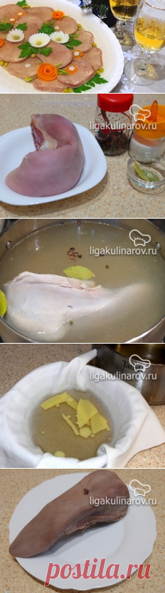 Заливное из говяжьего языка - рецепт с фото пошагово.
