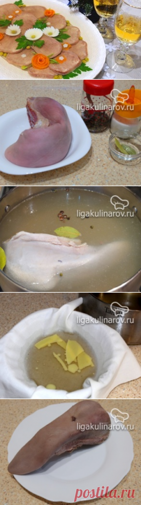 Заливное из говяжьего языка - рецепт с фото пошагово.