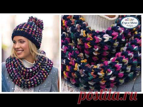 Trend Bere Boyunluk Yapımı - Making Trendy Beret & Cowl