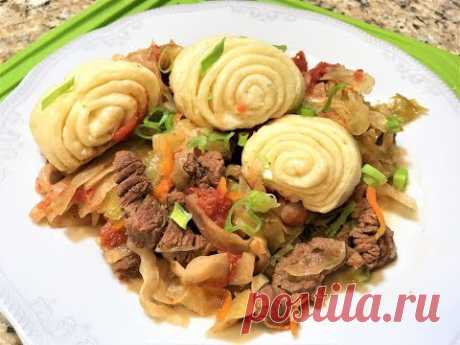 ШТРУДЛИ с Мясом и Капустой. ( блюдо поволжских немцев)   Конкурс. Shtrudli with meat and cabbage.