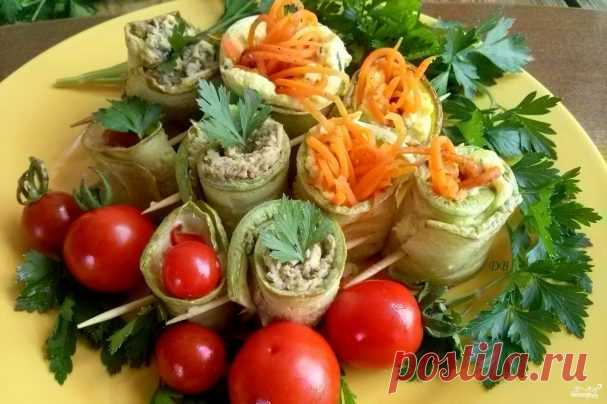 Рулетики из кабачков с разными начинками - пошаговый рецепт с фото на Повар.ру