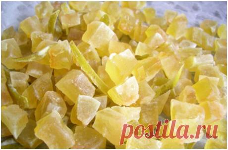 Цукаты из арбузных корок.