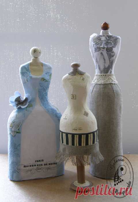 Декоративные манекены из папье маше.