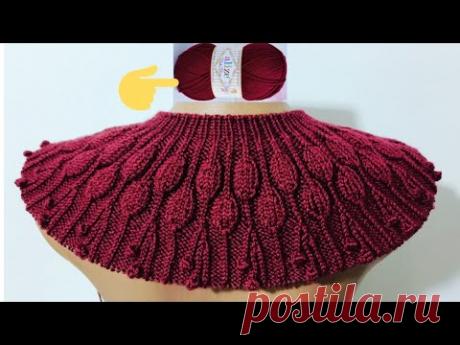 yakadan başlama kırmızı hırka  modeli ✓yakadan başlamalı kolay yelek hırka modeli, (1)👈