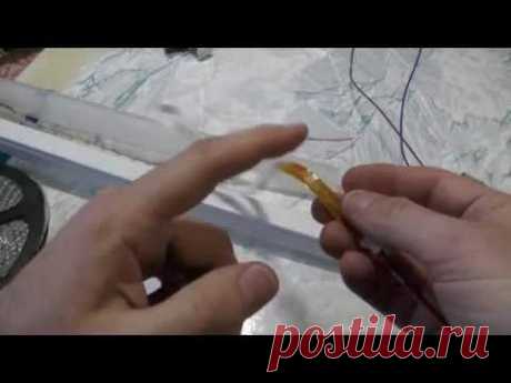 Переделка люминесцентной лампы на LED светодиодную.