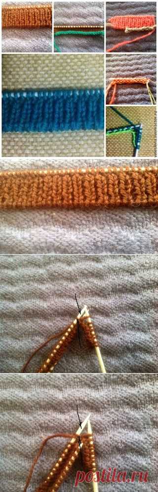 Knitting&Design: Итальянский набор петель - альтернатива.