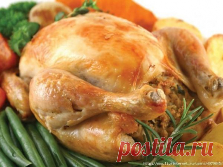 ФАРШИРОВАННАЯ КУРИЦА ЦЕЛИКОМ | Vkusno.co - готовим легко!