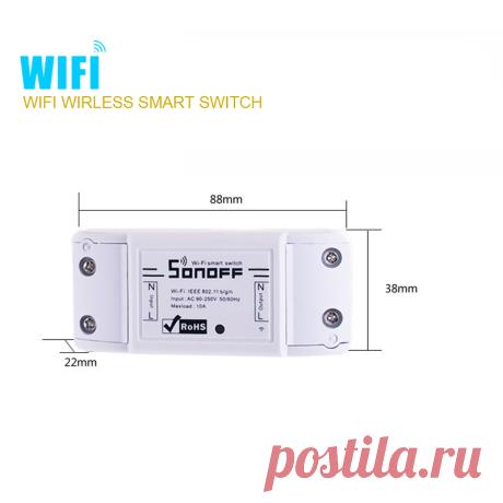 Обновлен Sonoff Умный Дом Дистанционного Управления APP Беспроводной Выключатель Универсальный Модуль Таймер Wifi Главная Переключатель Контроллер, IOSAndroid купить на AliExpress