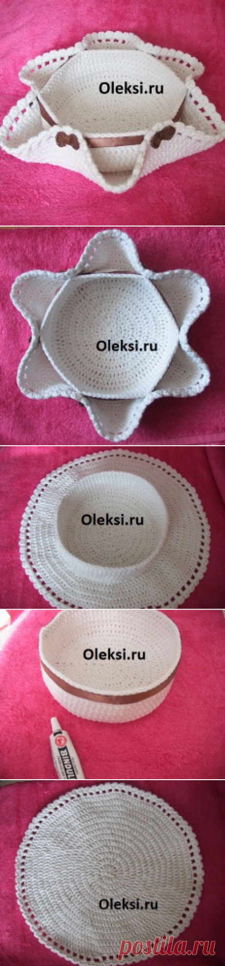 Пасхальная корзинка крючком  : Вязание на oleksi.ru