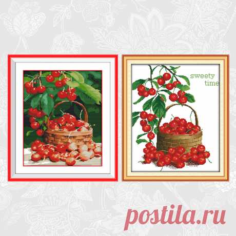 478.48руб. 50% СКИДКА|Joy Sunday Свежие Вишни узоры печатные наборы крестиков DMC нить вышивка сладкие времена DIY ручной работы украшение дома|Упаковка|   | АлиЭкспресс Покупай умнее, живи веселее! Aliexpress.com