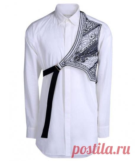 Рубашка с полукокеткой. Не знаю, как такое назвать? Полукобурой?