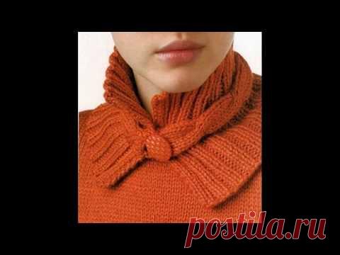 Много идей для оформления горловины вязаного изделия. Сделайте свое изделие неповторимым!