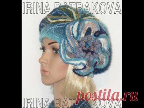 Красивые вязаные береты. Beautiful Crochet beret