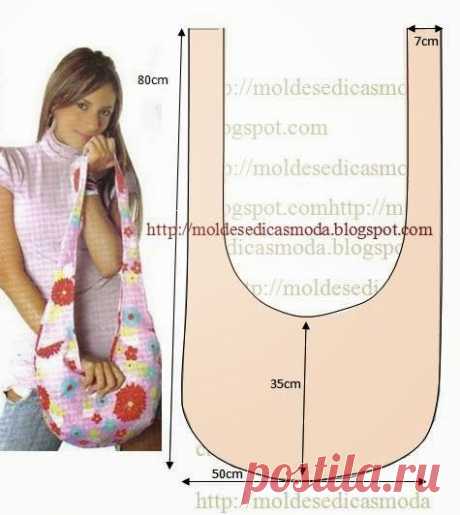 (291) Moldes Moda por Medida: COMO CORTAR SACO - 8 | Bags