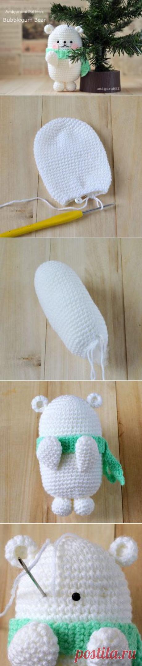Bubblegum Polar Bear - Free Amigurumi Pattern