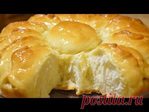 Дрожжевой яблочный пирог "Ромашка"