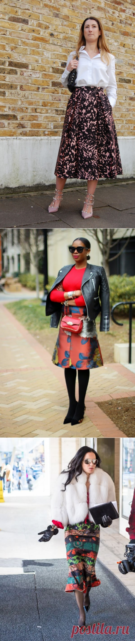 Юбка с принтом: 10 стильных примеров — Модно / Nemodno