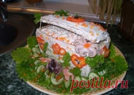 Салат &quot;Сундучок с Сокровищами&quot;. | Шедевры кулинарии