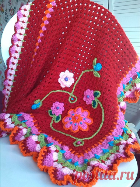Gehaakte omslagdoek www.ambela.nl | Crochet/haken