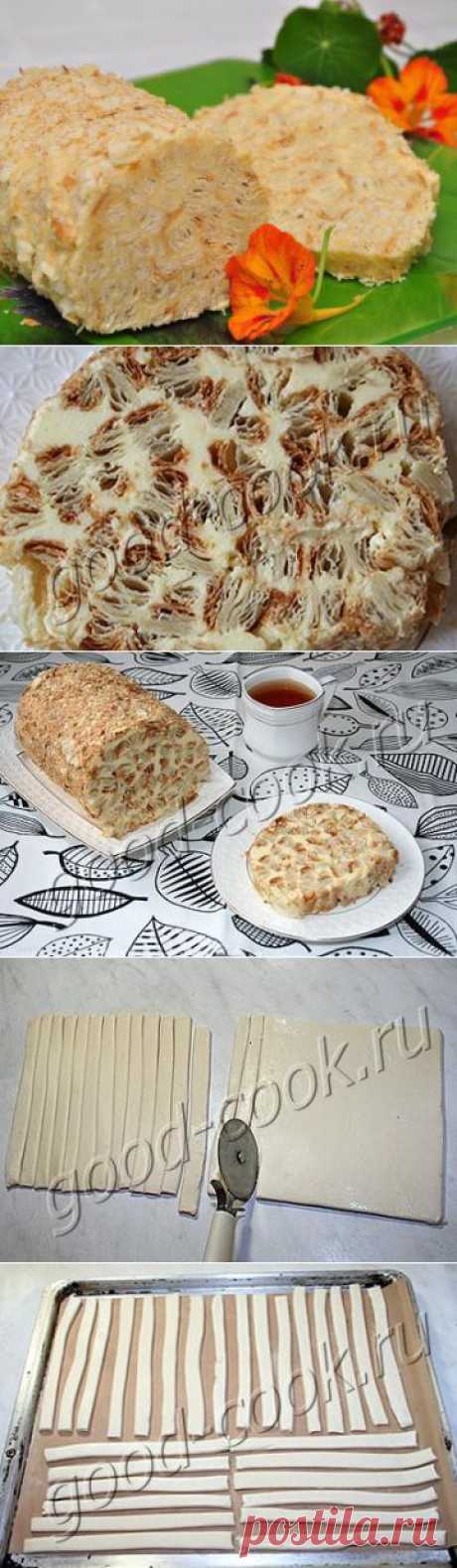 Инновационный торт &quot;Наполеон&quot; в форме полена | БУДЕТ ВКУСНО!