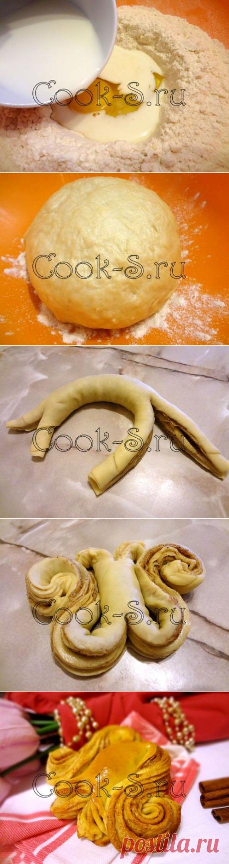 Булочки «Тюльпаны» с корицей - Пошаговый рецепт с фото | Выпечка