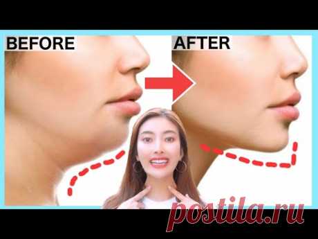 Double Chin Removal and Wrinkles, Get a Better Jawline, V shape Face with this Exercise!