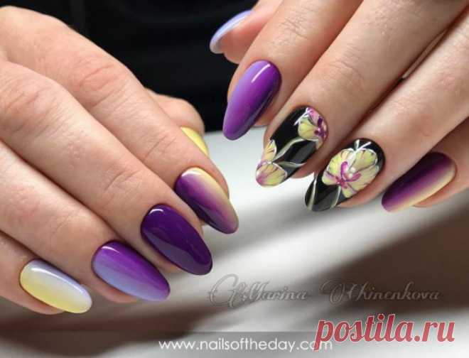Маникюр с цветами: лучшие рисунки на ногтях (фото)