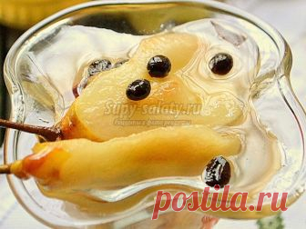 Десертные груши в сиропе. Пошаговый рецепт с фото