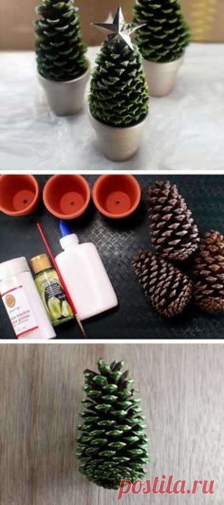 Pine Cone Christmas Trees | Click Pic for 22 DIY Christmas Decor Ideas on a Budget | Last Minute Christmas Decorating Ideas for the Home