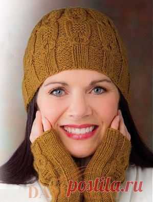 Шапка и митенки «Warwick» | DAMские PALьчики. ru